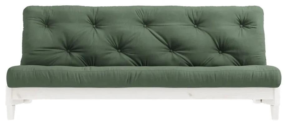 Canapea variabilă KARUP Design Fresh White/Olive Green, verde