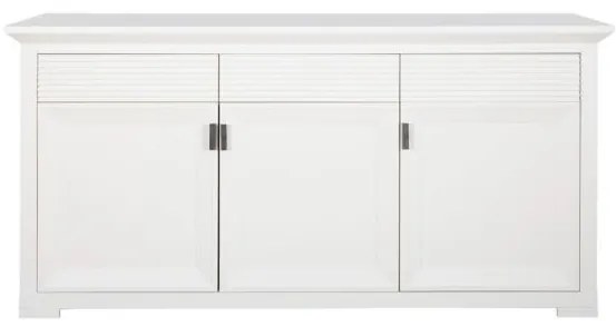 Bufet 3 Usi Si 3 Sertare Verona Bianco Alb, 180.3 Cm