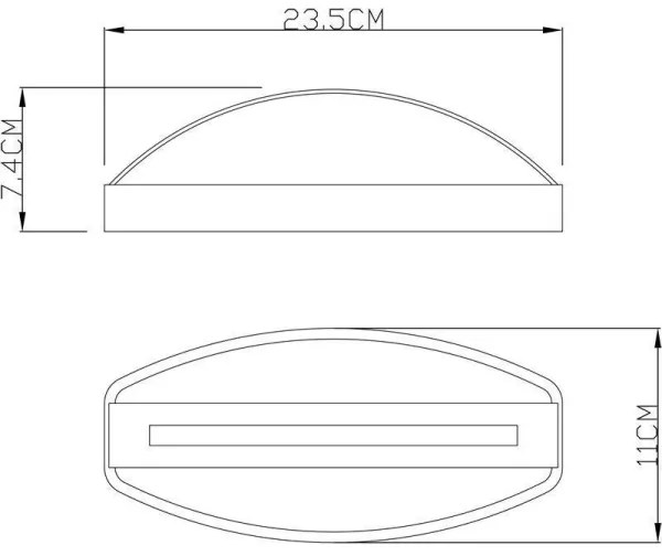 Aplică LED de exterior Deko-Light 731093 ERIDANI 13W/230V IP44 antracit