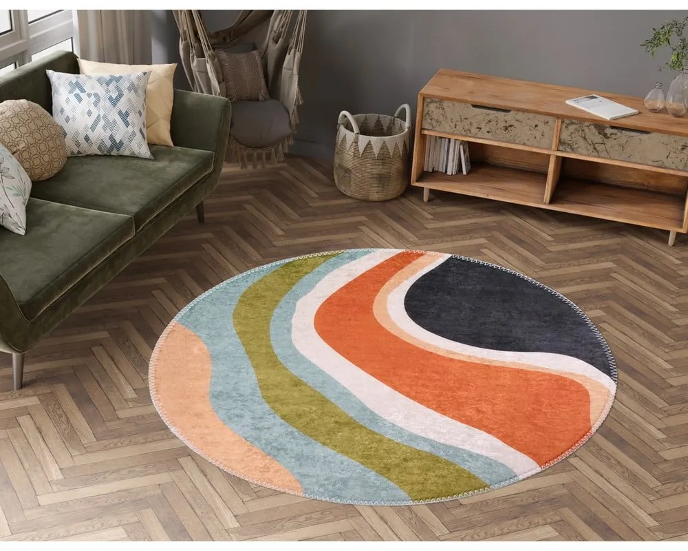 Covor lavabil rotund ø 120 cm Colors of Joy – Vitaus