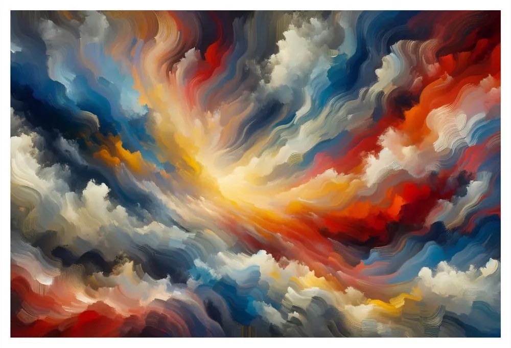Tablou furtună abstractă
