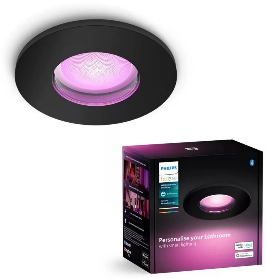 Corp de iluminat LED RGBW dimabil pentru baie Philips XAMENTO 1xGU10/4,2W/230V IP44