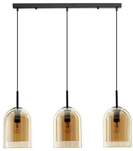 Lustra cu 3 pendule modern Velor champagne