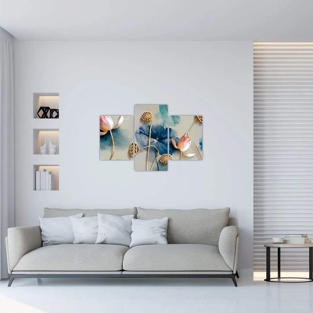 Tablou cu flori (90x60 cm)