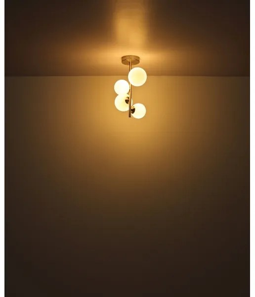 Lustră LED pe tijă RIHA 4xG9/3W/230V crom Globo 56140-4D