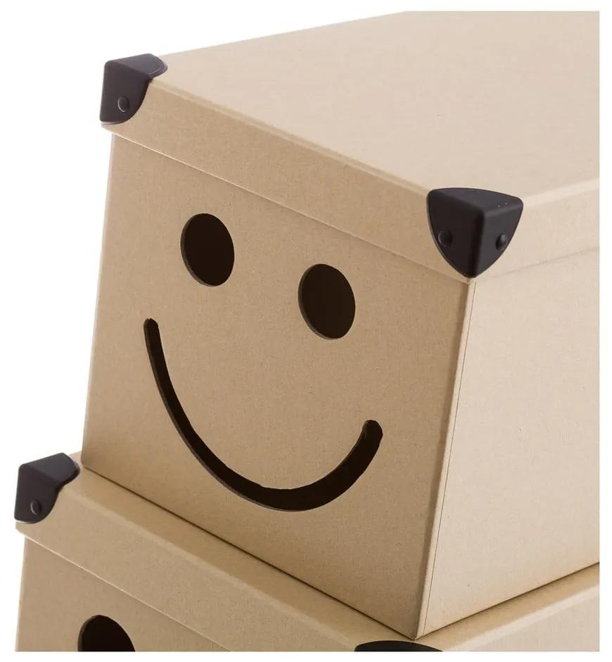 Cutii de depozitare pentru copii 10 buc. din carton Smile – Casa Selección