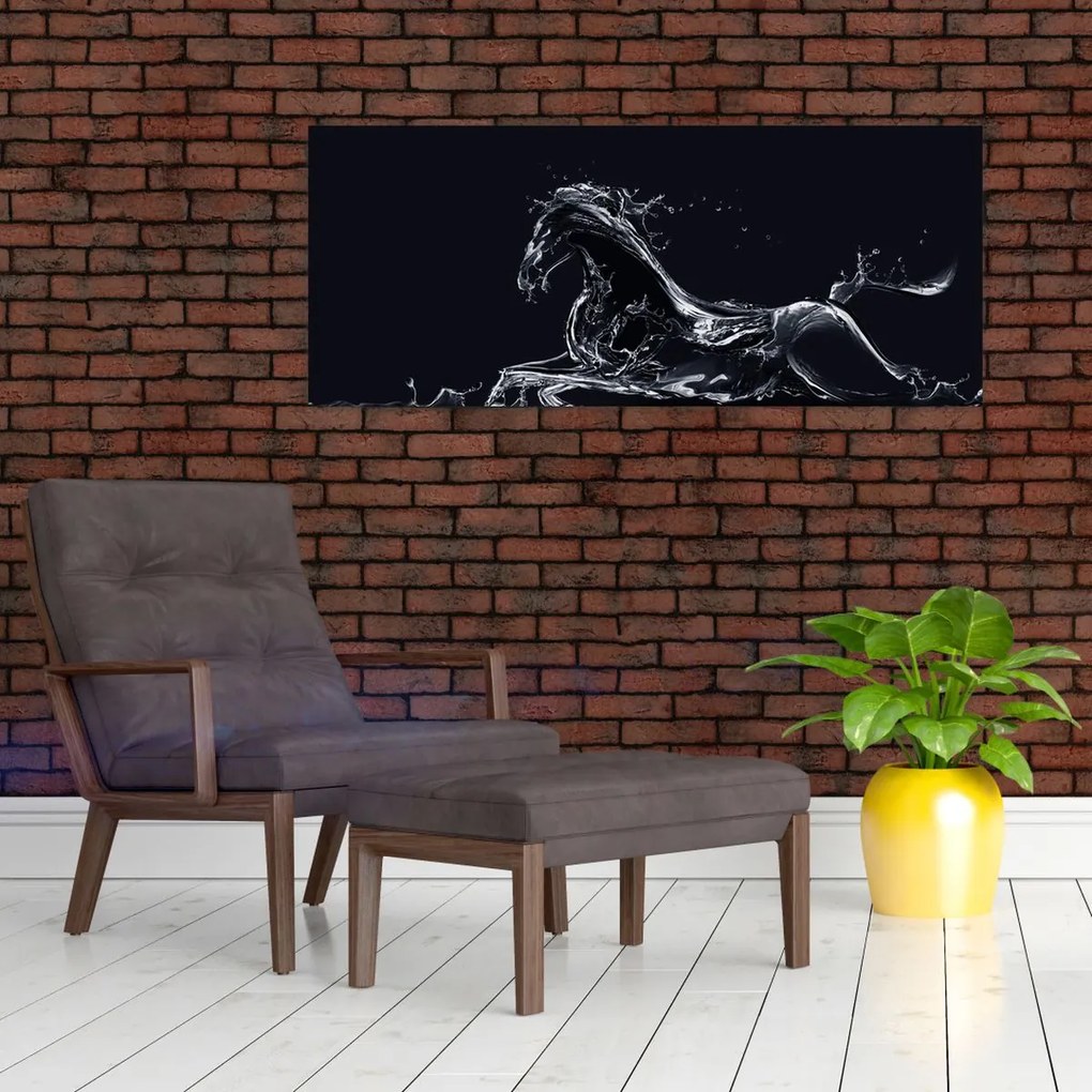 Tablou - Cal și apă (120x50 cm)