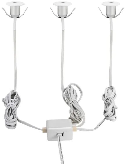 Eglo 97079 - Lampă încastrată baie LED CHANGO 3xLED/1W/230V IP44