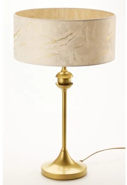 Jupiter 2112 - Lampă de masă KASZMIR 1xE27/15W/230V alb/auriu, decor marmură