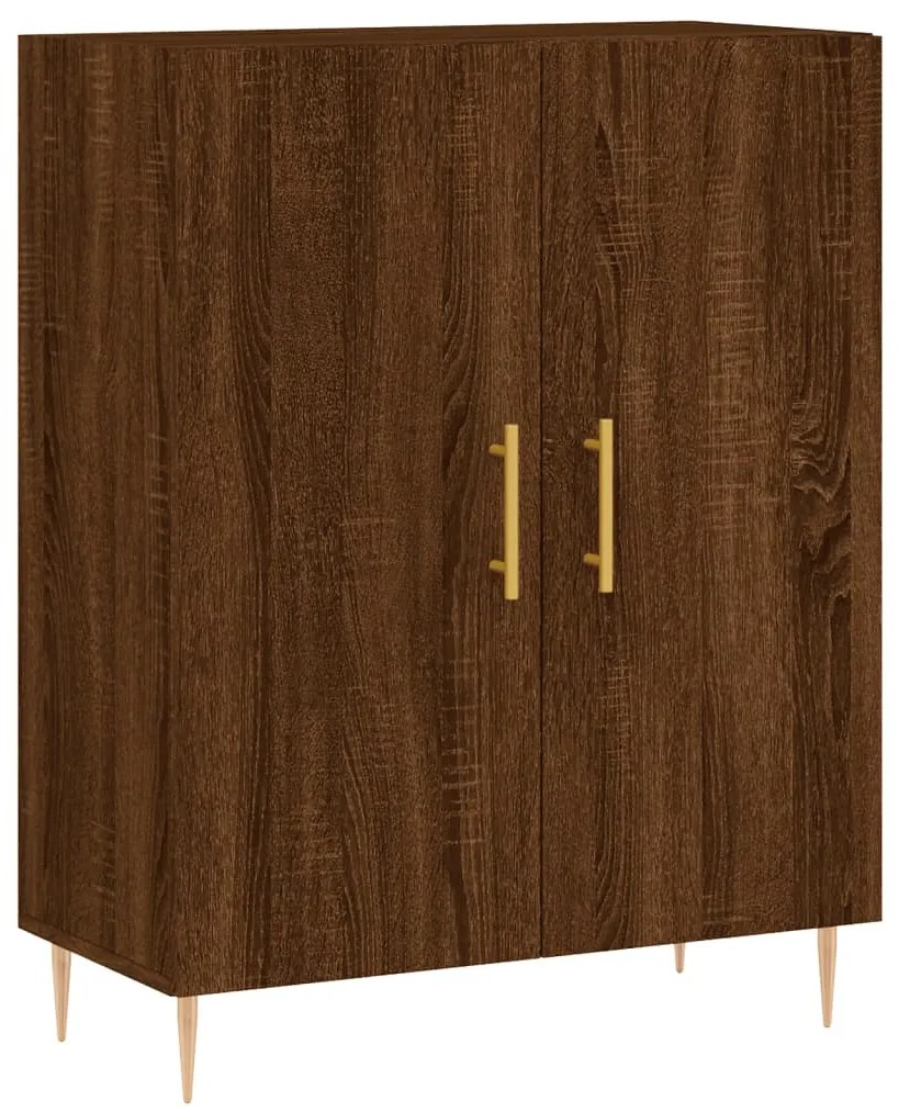 827715 vidaXL Dulap, stejar maro, 69,5x34x90 cm, lemn prelucrat