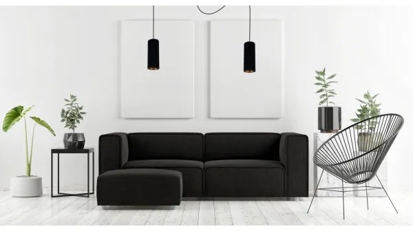 Lustră pe cablu AVALO 2xE27/60W/230V negru