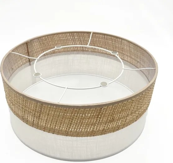 Plafonieră LED SIRJA BOHO, 20 W, 230 V, Ø 35 cm, bej/alb