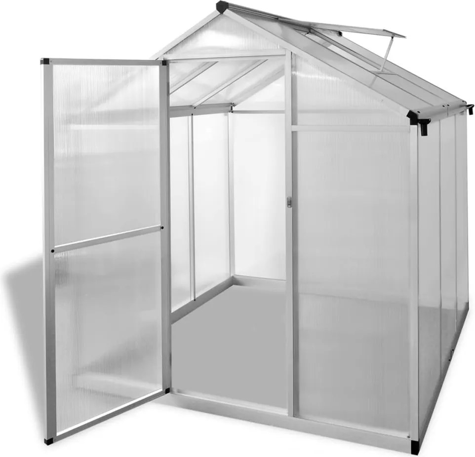 vidaXL Seră, 3,46 m², aluminiu ranforsat