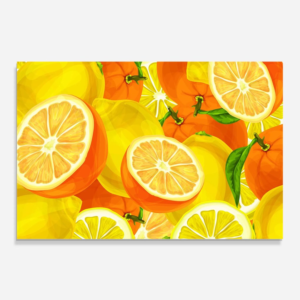 Panou Sticla Bucatarie, 30x40cm, Protectie aragaz, Antistropi, Termorezistent, Alimente, Fructe, Juicy Orange