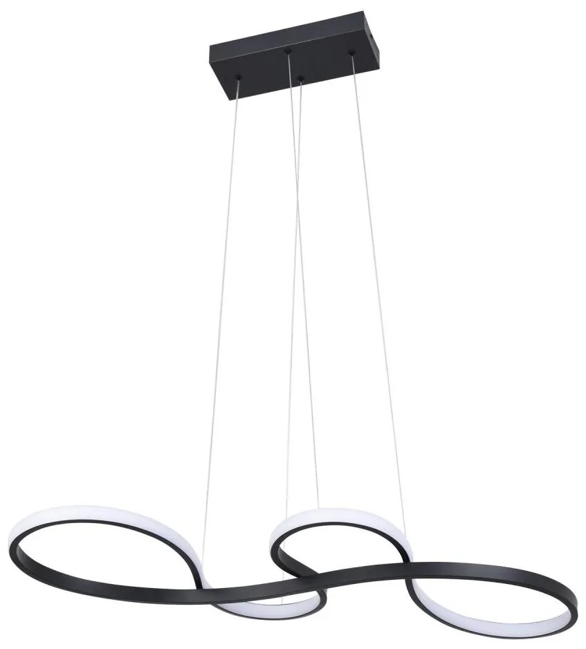 Lustră LED pe cablu SALSA LED/38W/230V 4000K negru