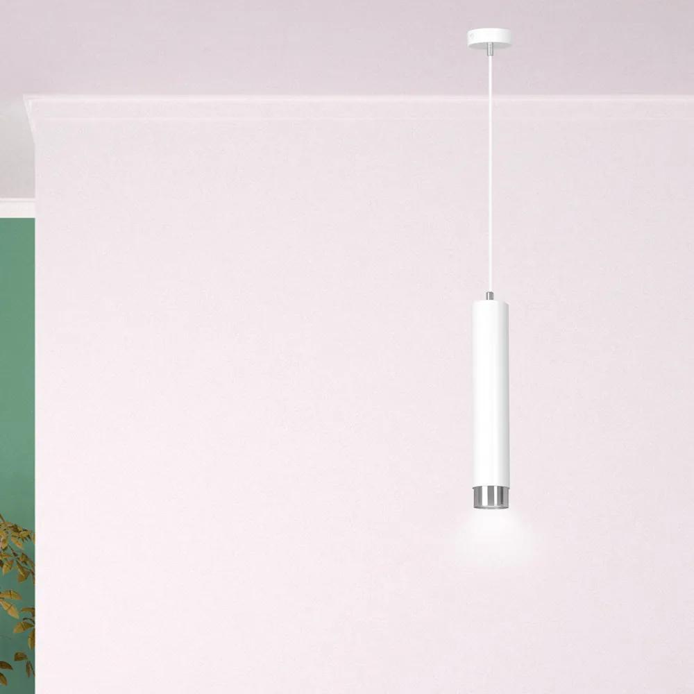 Pendul Kibo 1 Wh/Chrome 641/1 Emibig Lighting, Modern, Gu10, Polonia