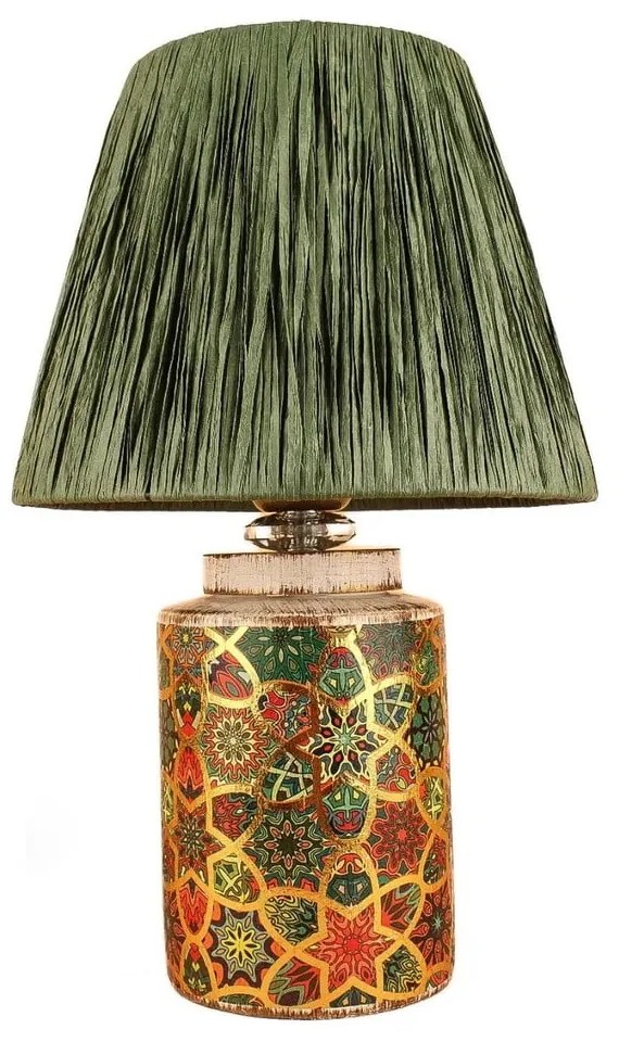 Veioză verde (înălțime 38 cm) Alev – Opviq lights