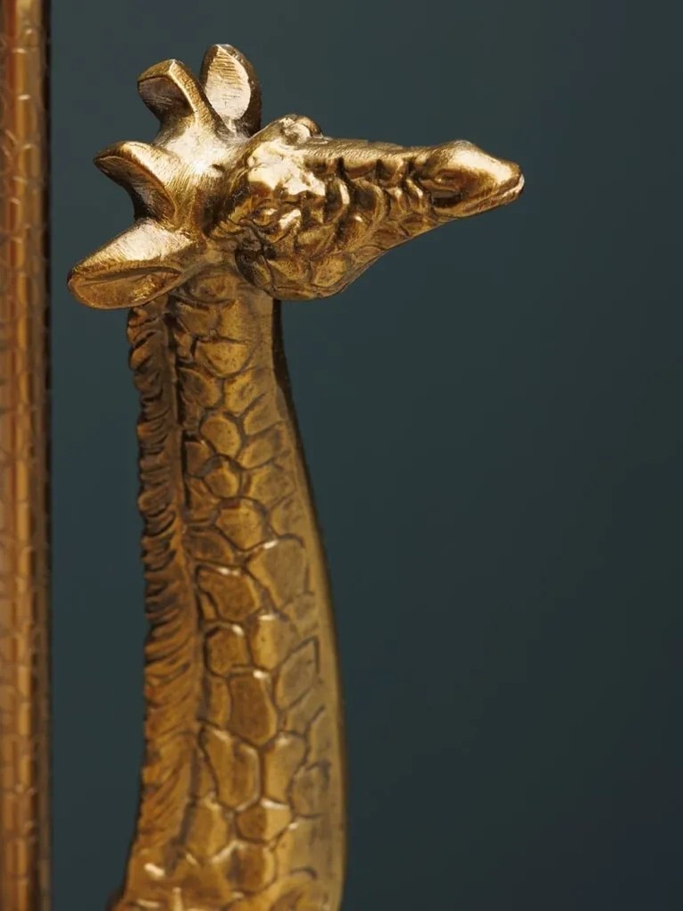Lampa de masa, cu abajur din in, Giraffe