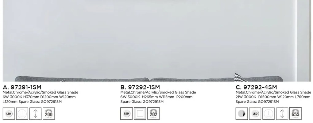 Pendul LED design modern Cyclone 97291-1SM SRT