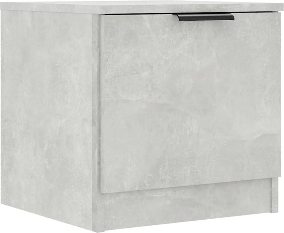 vidaXL Noptieră, gri beton, 40x39x40 cm