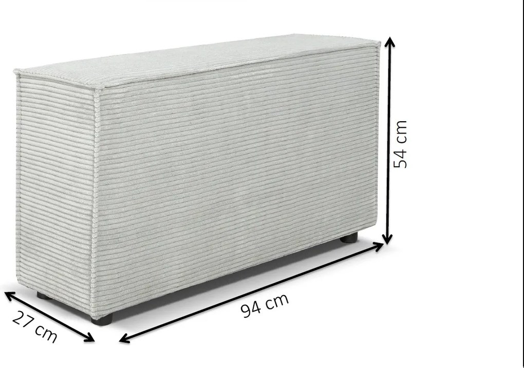 Canapeaua trei locuri Cuboid 2 (curry). 1071634