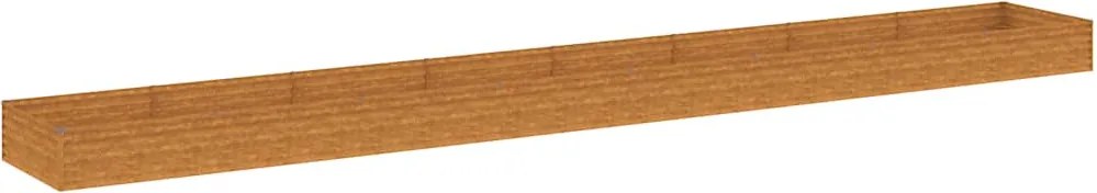 vidaXL Strat înălțat de grădină, 770x100x36 cm, oțel corten