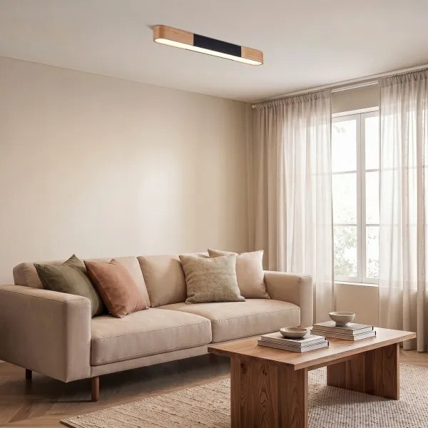 BRILAGI - Plafonieră LED GARDALINE LED/100W/230V 80 cm stejar/negru