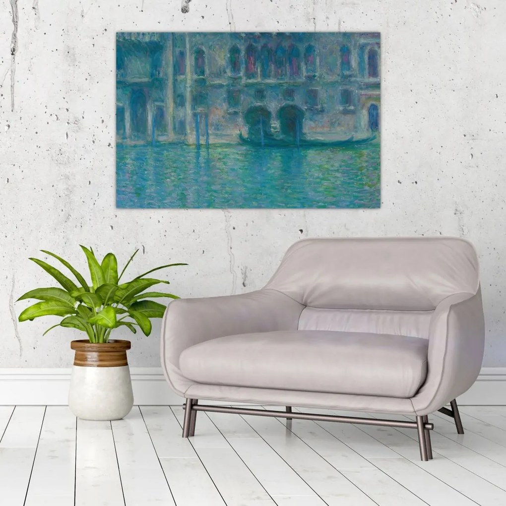 Tablou - Claude Monet, Palazzo da Mula, Venice, reproducere (90x60 cm)