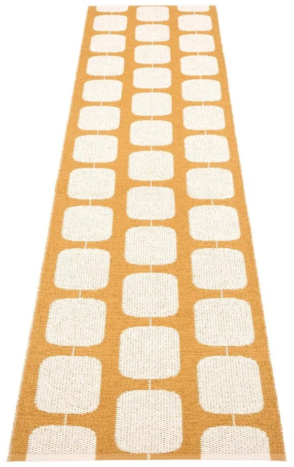 Covor tip traversă pentru interior și exterior galben ocru/crem 70x300 cm Sten Ochre – Pappelina