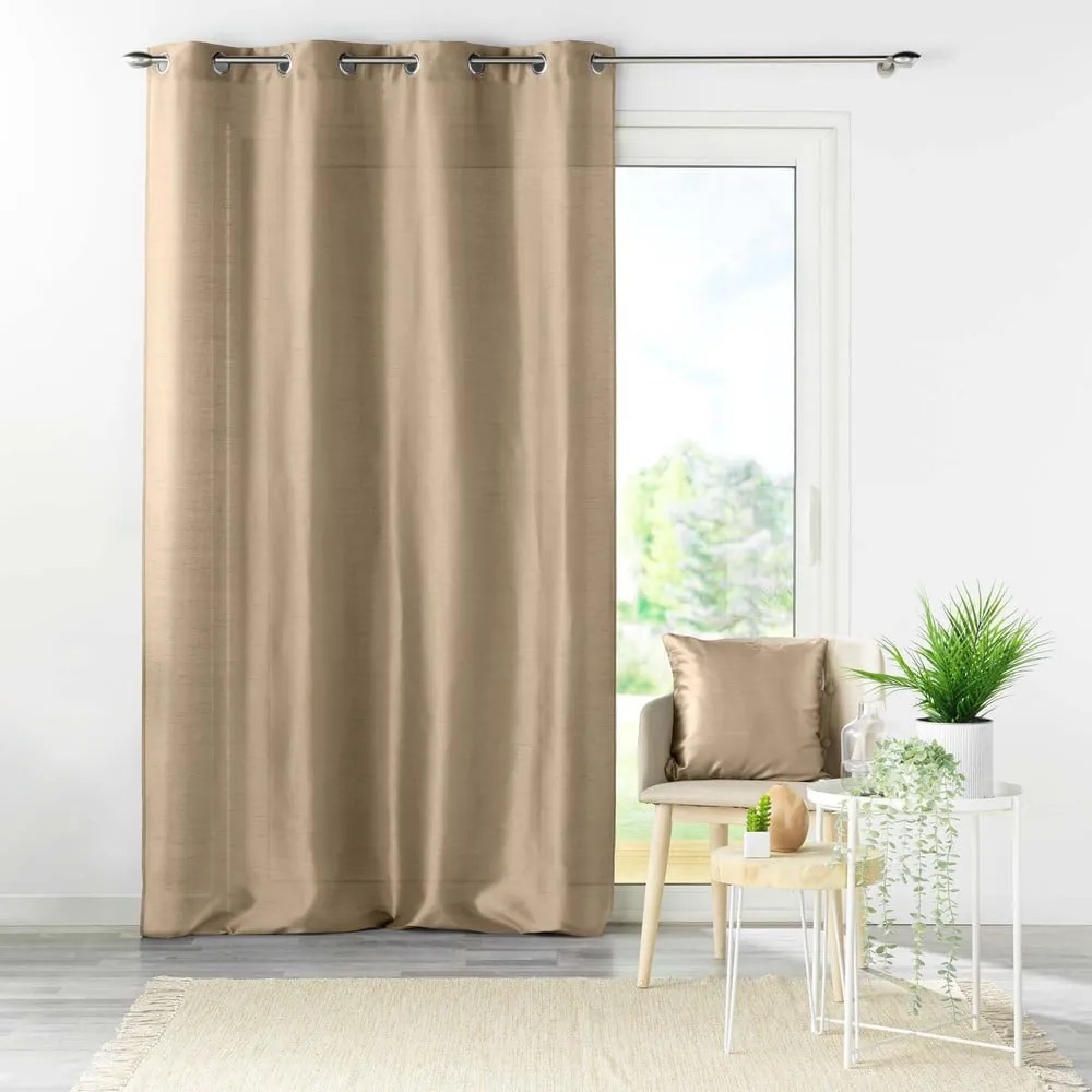 Draperie bej din satin 140x240 cm Shana – douceur d'intérieur