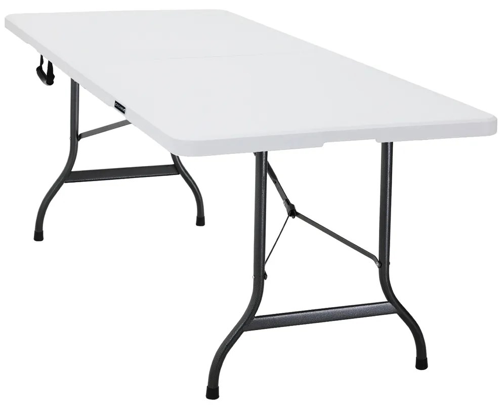 Masa gradina/bufet/camping Pliabil Alb 183 x 76 cm