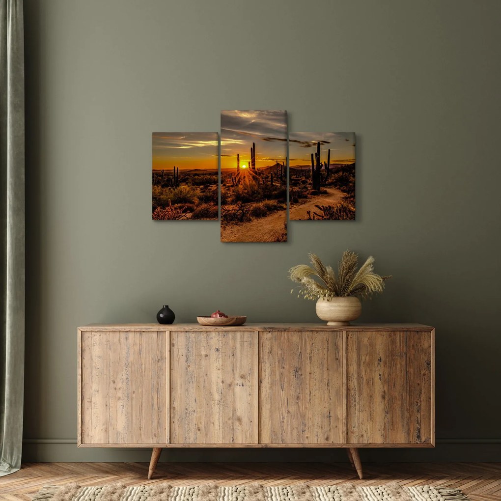 Tablou - Sfărșit de zi în deșertul Arizona (90x60 cm)