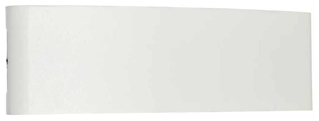 Aplică de perete exterioară albă inclusiv LED 10 lumini IP54 - Silly
