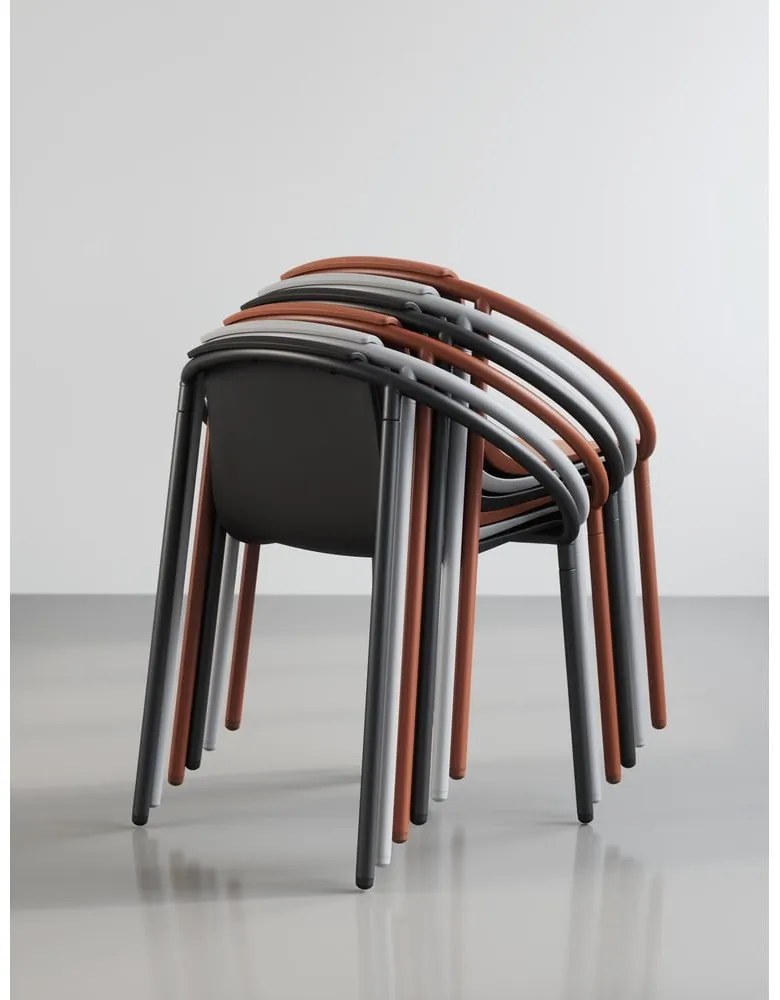 Scaun de dining cărămiziu Ringo – Umbra