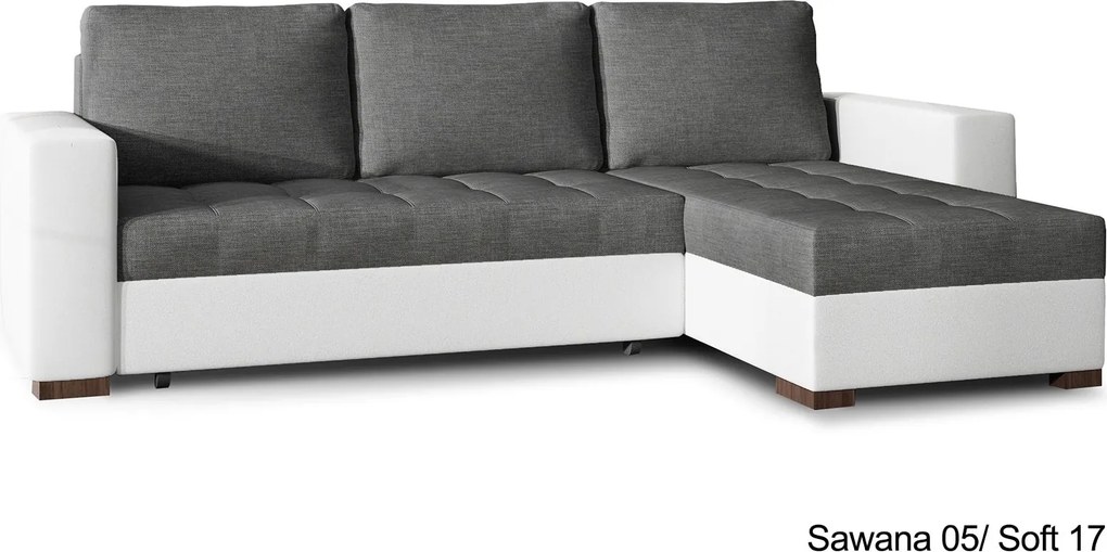 Colțar lemn masiv Extensibil Nelia 237x150cm Ladă Depozitare Personalizabil