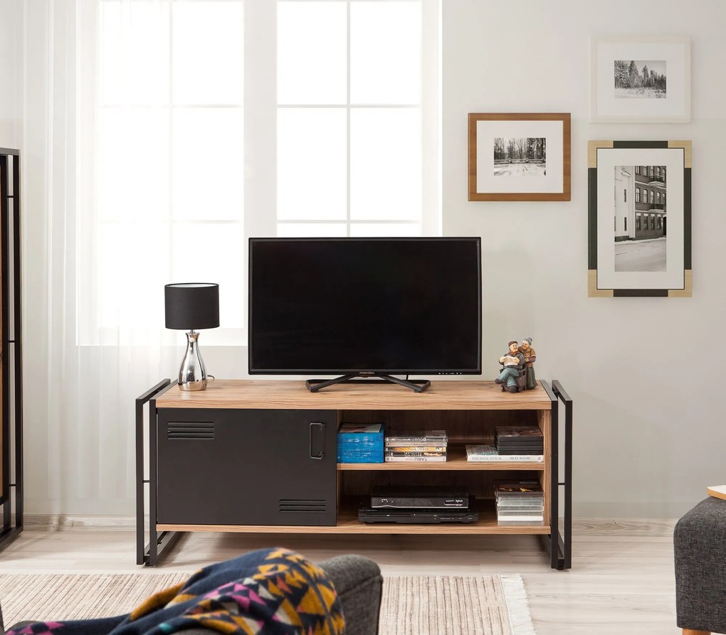 Mobilier living Cosmopolitan 13 (Pin atlantic + Negru). 1089245
