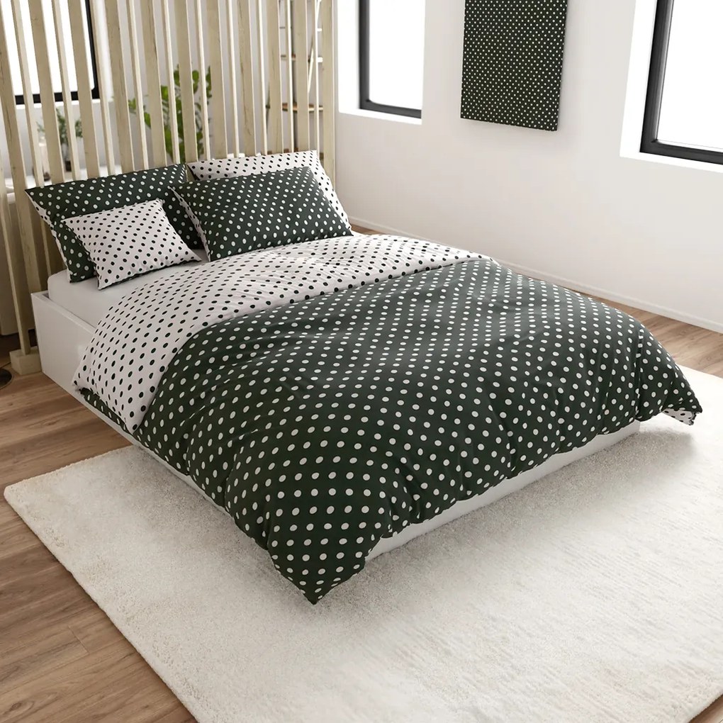 Lenjerie de pat din bumbac COLAM GREY gri hotelova capsă Dimensiune lenjerie de pat: 70 x 90 cm | 140 x 200 cm