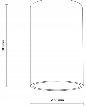 Spot FLARE 1xGU10/10W/230V 10 cm alb