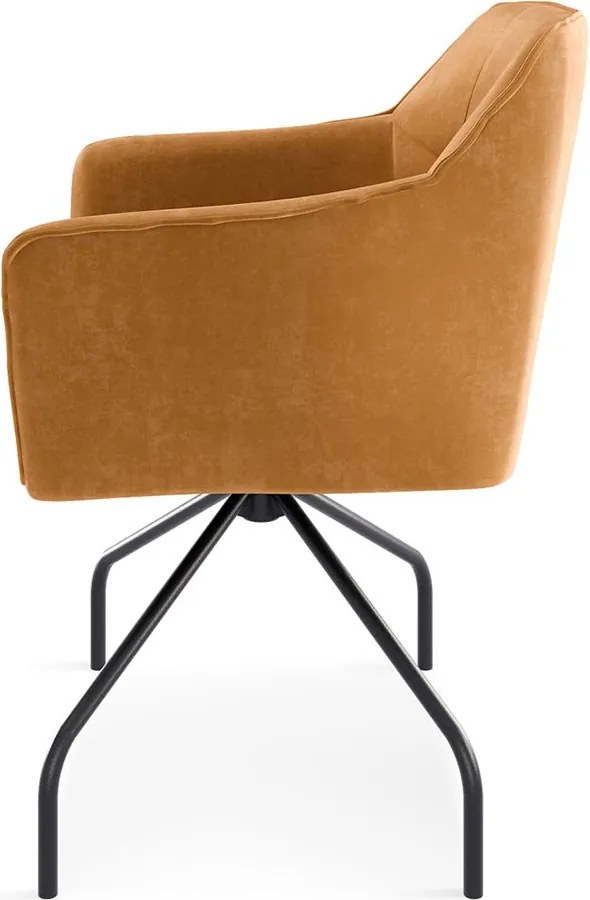 Scaun lemn masiv SILLA cu bază metalică, 62 × 83 × 62 cm