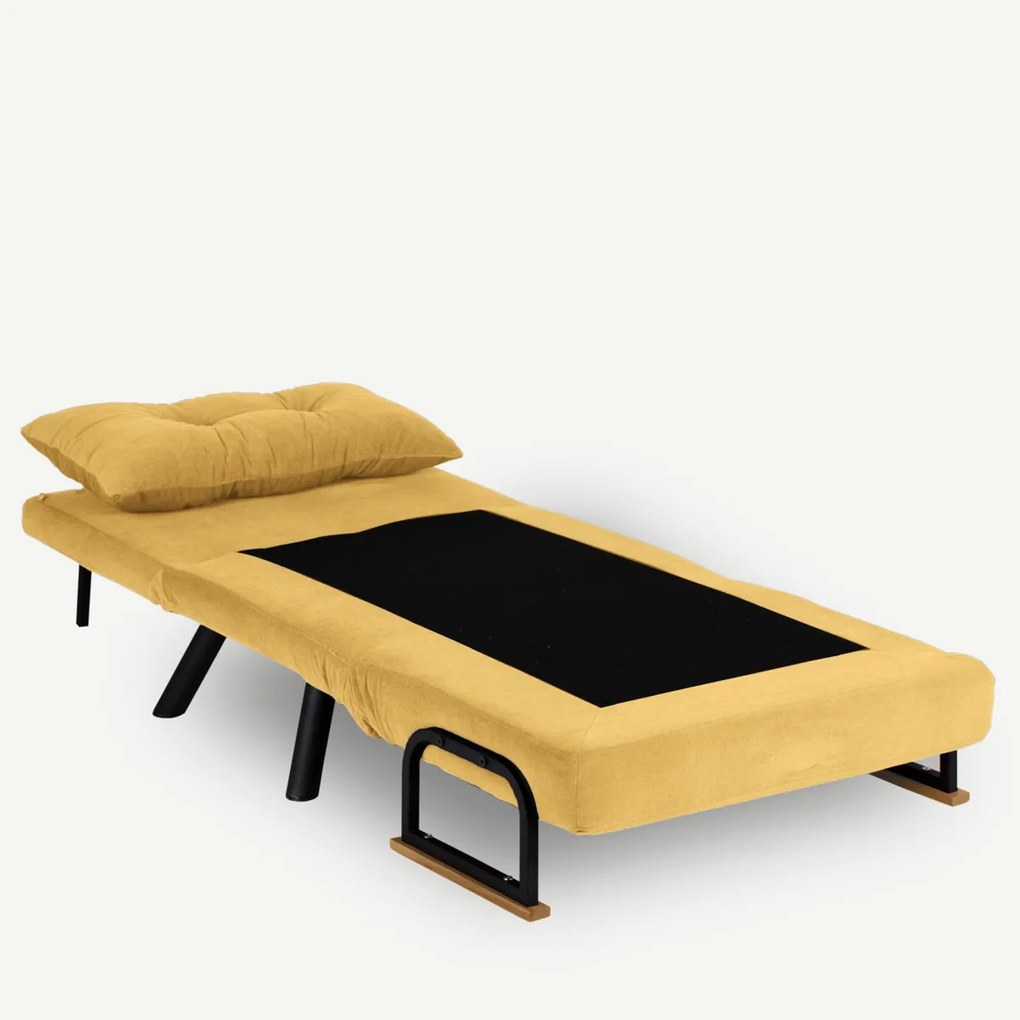 Fotoliu Sando Single Mustard