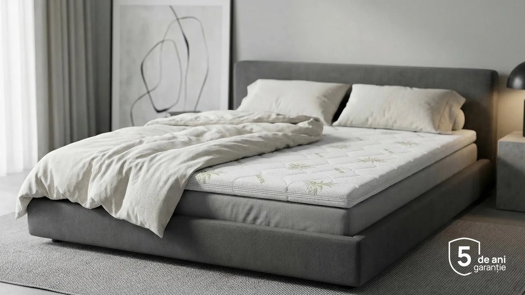 Topper saltea Zymmo, Rona, 164x190x6, Moale-medie