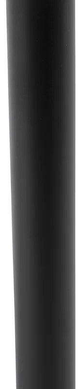 Lampă de masă clasică neagră cu abajur negru 32 cm - Simplo