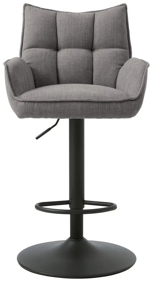 Scaune de bar gri cu înălțime ajustabilă 2 buc. Marilla – Unique Furniture