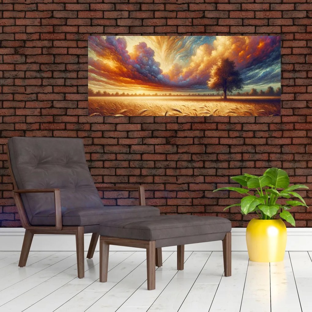 Tablou – Arbore pe câmp (120x50 cm)