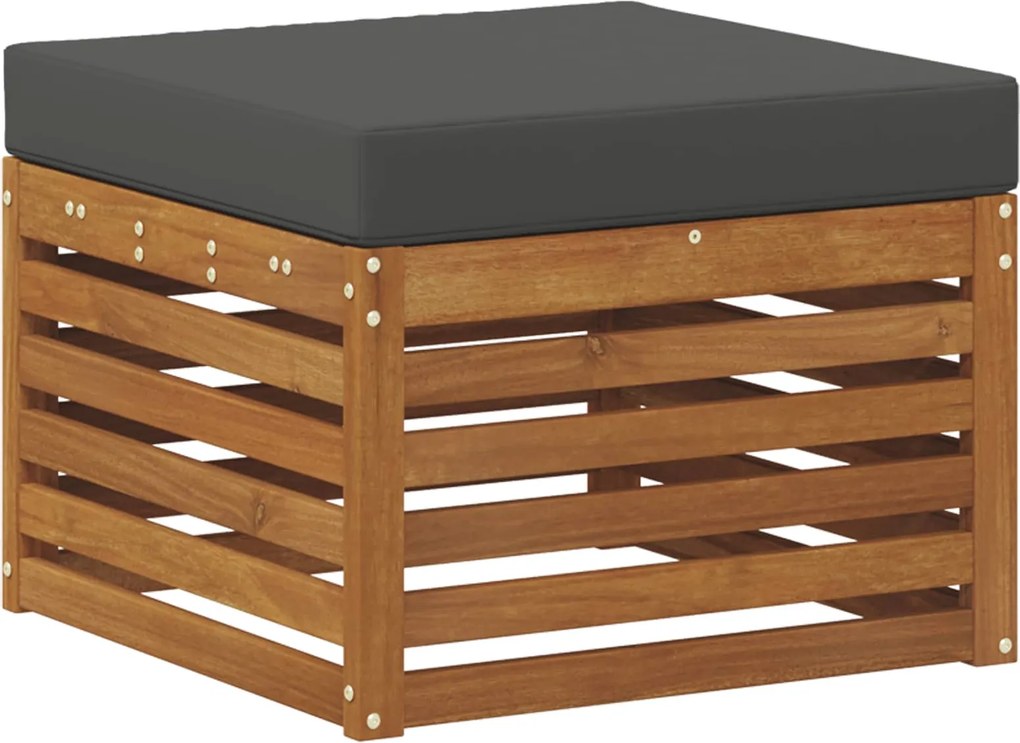 vidaXL Taburet pentru exterior Lemn Solid de Acacia natural