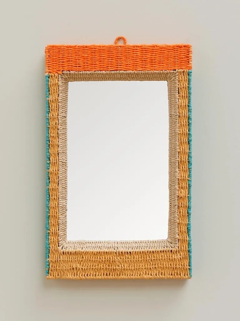 Oglinda de perete, din textil impletit, Mali