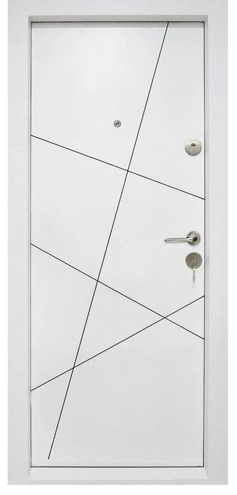 Usa metalica de apartament cu izolatie si vizor Novo Doors First Class NDS11, Deschidere Stanga Dreapta, Dimensiune 200X88 cm, Tabla 1.2 mm, Kit