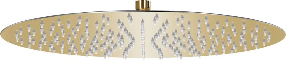 vidaXL Cap de duș tip ploaie rotund, auriu, 40 cm, oțel inoxidabil