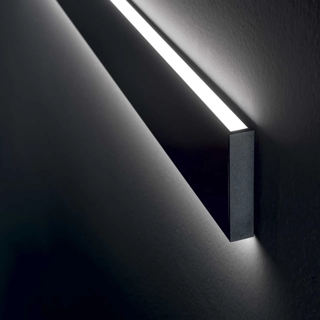 Aplica perete LED liniara 120cm ambientala LINUS AP 3000K BK