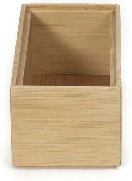 Organizator Compactor Bamboo Box, 15 x 7,5 x 6,5 cm, lemn natural
